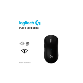 MOUSE GAMER LOGITECH PRO X SUPERLIGHT (910-005879) WIRELESS| HERO 25K| BLACK